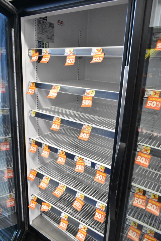 2019 True GDM-72-HC Metal Commercial 3 Door Reach In Cooler Merchandiser w/ Poly Coated Racks. 115 Volts, 1 Phase. Tested and Working! - Image 6 of 7