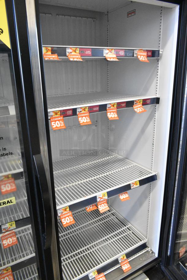 2018 True GDM-49F-HC Metal Commercial 2 Door Reach In Freezer Merchandiser w/ Poly Coated Racks. 115/208-230 Volts, 1 Phase. Tested and Working! - Image 4 of 6