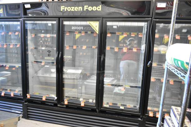 2018 True GDM-72F-HC Metal Commercial 3 Door Reach In Freezer Merchandiser w/ Poly Coated Racks. 115/208-230 Volts, 1 Phase. Tested and Working! - Image 2 of 8