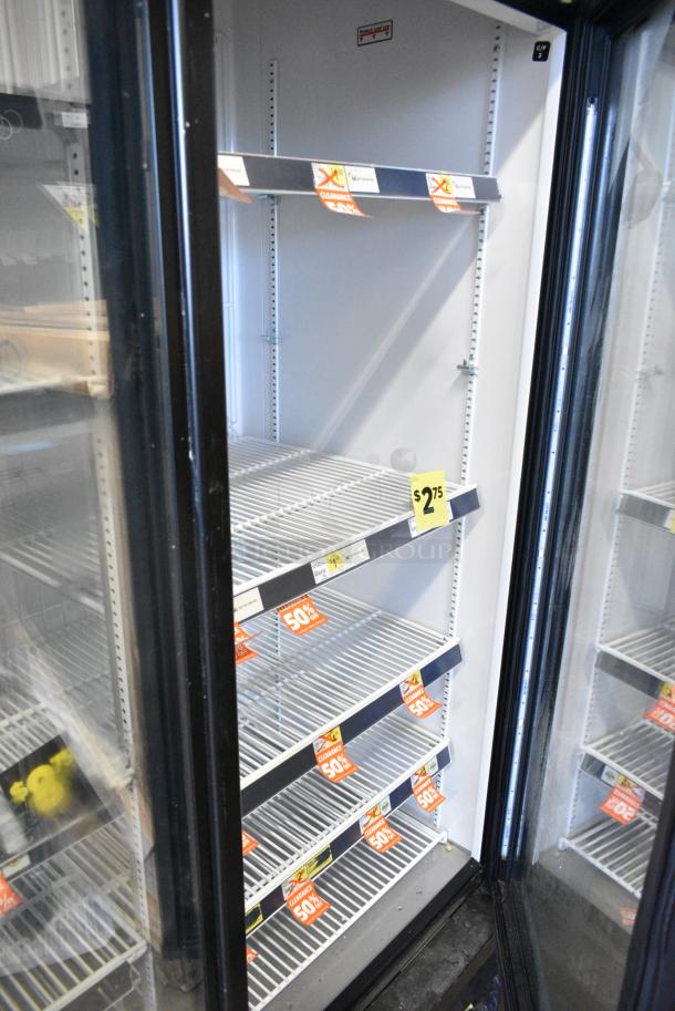 2018 True GDM-72F-HC Metal Commercial 3 Door Reach In Freezer Merchandiser w/ Poly Coated Racks. 115/208-230 Volts, 1 Phase. Tested and Working! - Image 3 of 6