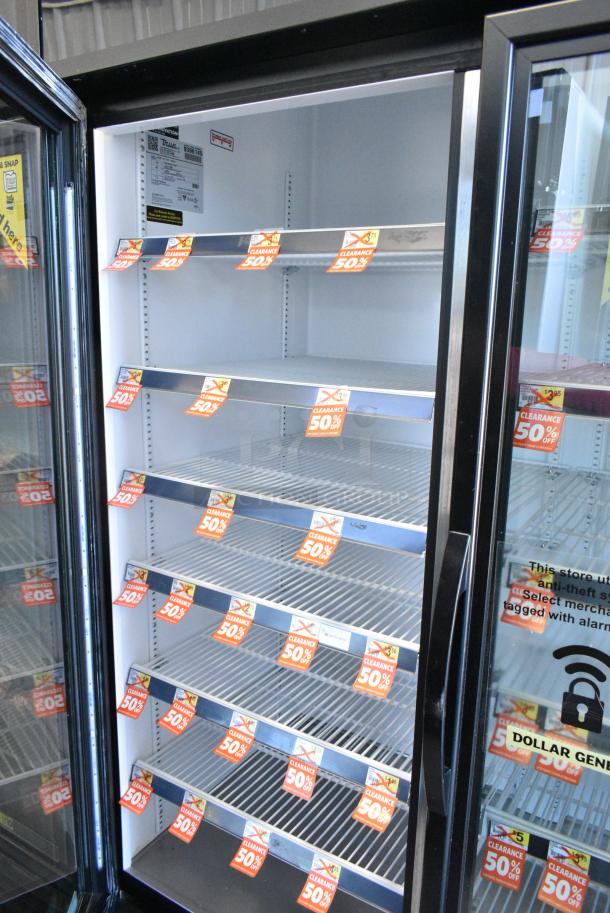 2018 True GDM-72-HC Metal Commercial 3 Door Reach In Cooler Merchandiser w/ Poly Coated Racks. 115 Volts, 1 Phase. Tested and Working! - Image 6 of 7