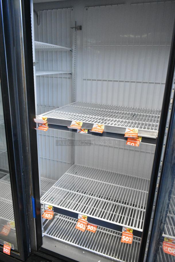 2018 True GDM-72F-HC Metal Commercial 3 Door Reach In Freezer Merchandiser w/ Poly Coated Racks. 115/208-230 Volts, 1 Phase. Tested and Working! - Image 4 of 7