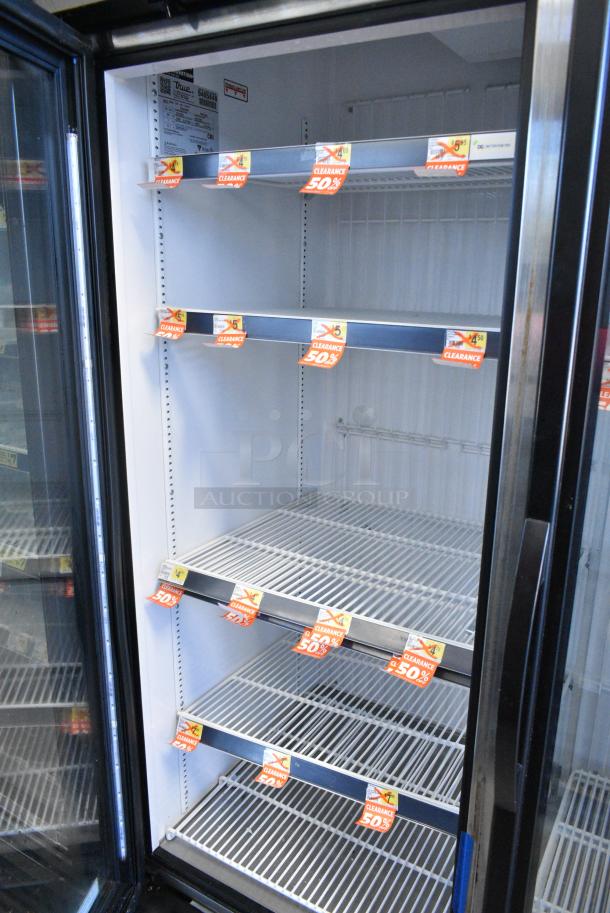 2018 True GDM-72F-HC Metal Commercial 3 Door Reach In Freezer Merchandiser w/ Poly Coated Racks. 115/208-230 Volts, 1 Phase. Tested and Working! - Image 6 of 7