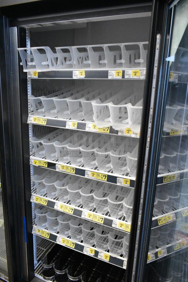 2018 True GDM-72-HC Metal Commercial 3 Door Reach In Cooler Merchandiser w/ Poly Coated Racks. 115 Volts, 1 Phase. Tested and Working! - Image 5 of 8