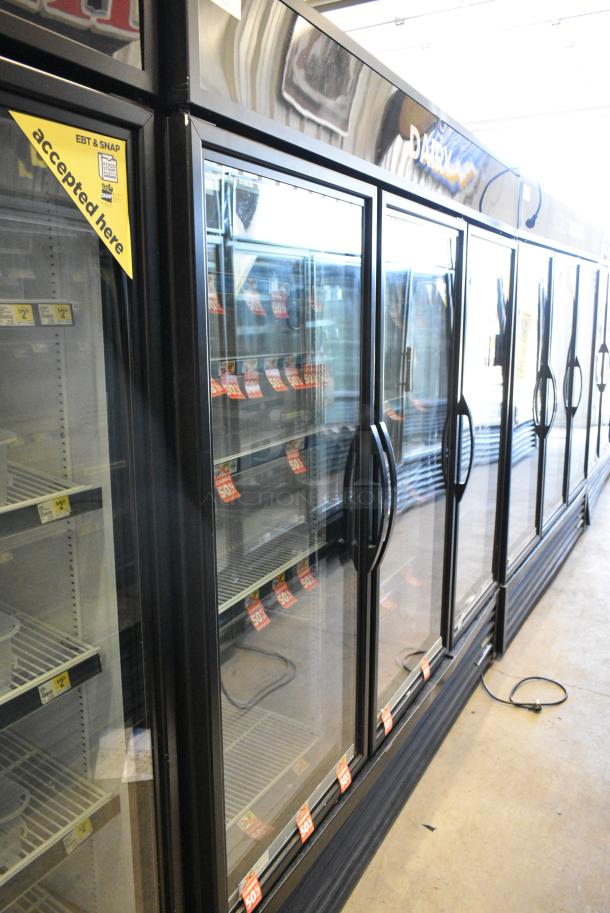 2018 True GDM-72-HC Metal Commercial 3 Door Reach In Cooler Merchandiser w/ Poly Coated Racks. 115 Volts, 1 Phase. Tested and Working! - Image 1 of 8