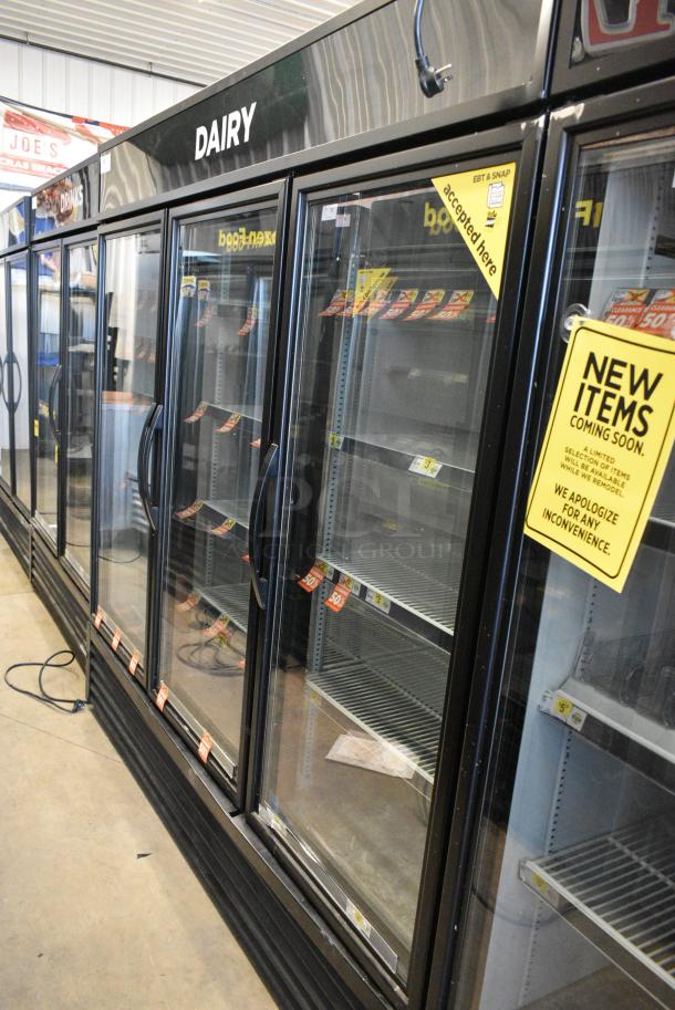 2018 True GDM-72-HC Metal Commercial 3 Door Reach In Cooler Merchandiser w/ Poly Coated Racks. 115 Volts, 1 Phase. Tested and Working! - Image 2 of 8