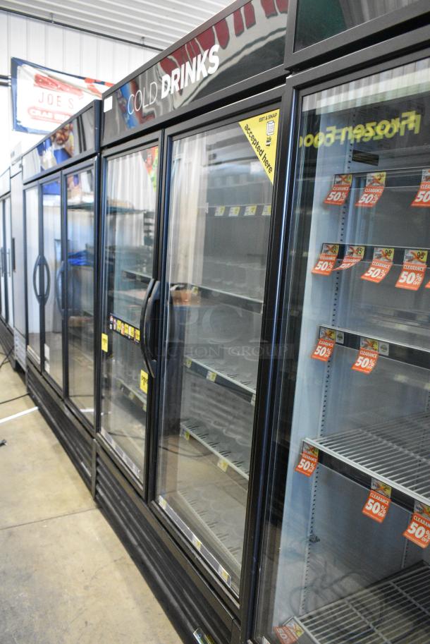 2018 True GDM-49-LD Metal Commercial 2 Door Reach In Cooler Merchandiser w/ Poly Coated Racks. 115 Volts, 1 Phase. Tested and Working! - Image 1 of 7