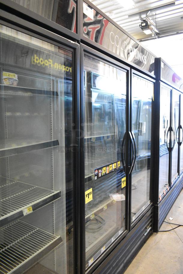 2018 True GDM-49-LD Metal Commercial 2 Door Reach In Cooler Merchandiser w/ Poly Coated Racks. 115 Volts, 1 Phase. Tested and Working! - Image 2 of 7