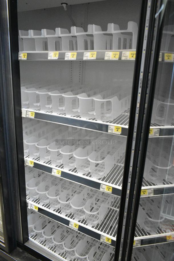 2018 True GDM-49-LD Metal Commercial 2 Door Reach In Cooler Merchandiser w/ Poly Coated Racks. 115 Volts, 1 Phase. Tested and Working! - Image 5 of 7