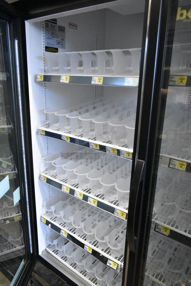 2018 True GDM-49-LD Metal Commercial 2 Door Reach In Cooler Merchandiser w/ Poly Coated Racks. 115 Volts, 1 Phase. Tested and Working! - Image 6 of 7
