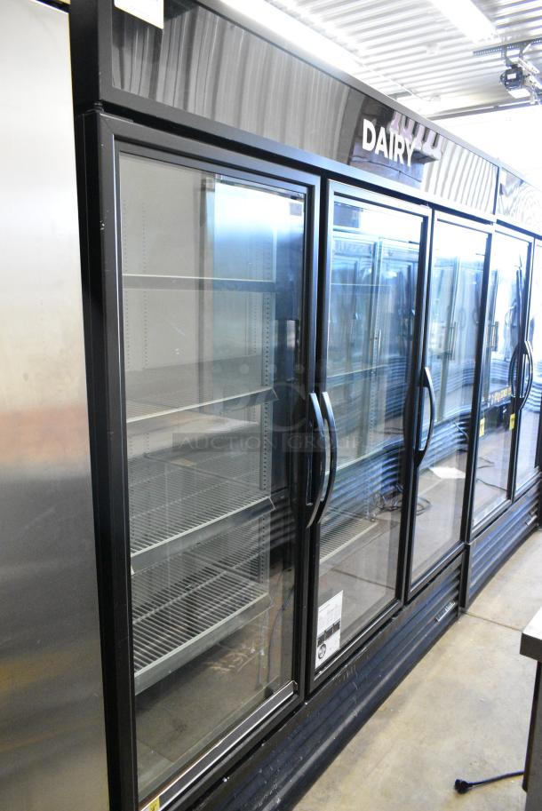 2019 True GDM-72-HC Metal Commercial 3 Door Reach In Cooler Merchandiser w/ Poly Coated Racks. 115 Volts, 1 Phase. Tested and Working! - Image 1 of 7