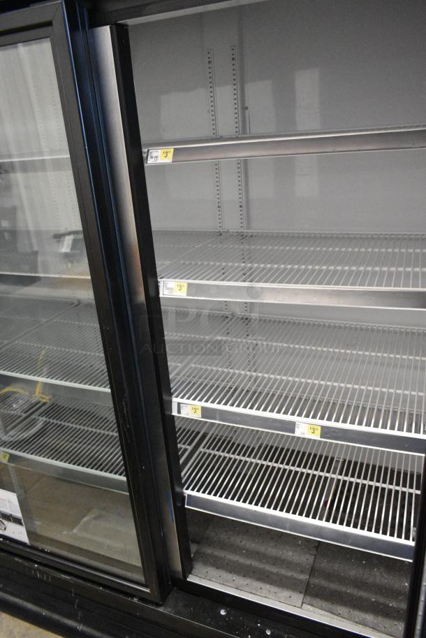 2019 True GDM-72-HC Metal Commercial 3 Door Reach In Cooler Merchandiser w/ Poly Coated Racks. 115 Volts, 1 Phase. Tested and Working! - Image 4 of 7