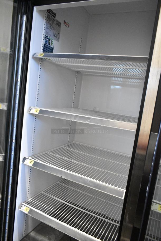 2019 True GDM-72-HC Metal Commercial 3 Door Reach In Cooler Merchandiser w/ Poly Coated Racks. 115 Volts, 1 Phase. Tested and Working! - Image 6 of 7