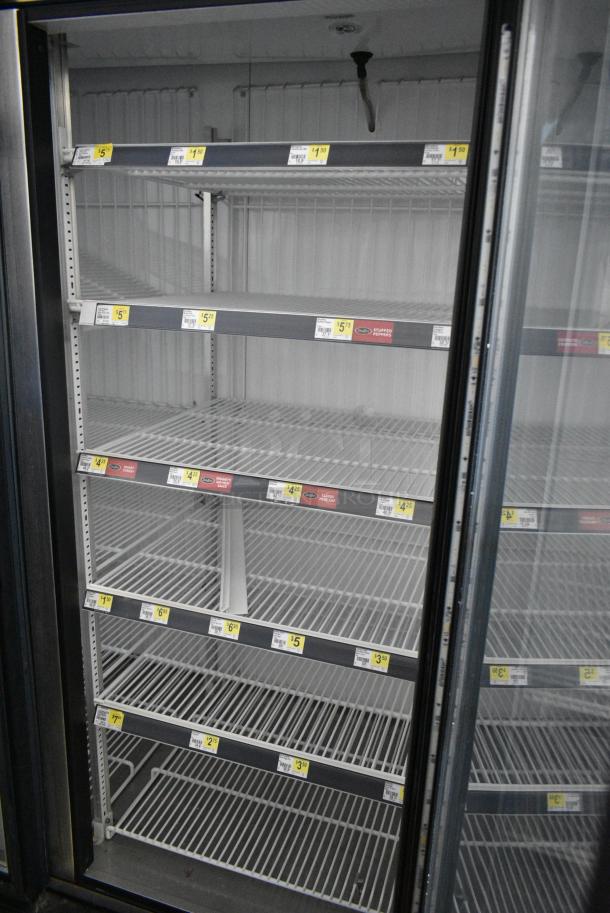 True GDM-72F-HC Metal Commercial 3 Door Reach In Freezer Merchandiser w/ Poly Coated Racks. 115/208-230 Volts, 1 Phase. Tested and Working! - Image 6 of 8