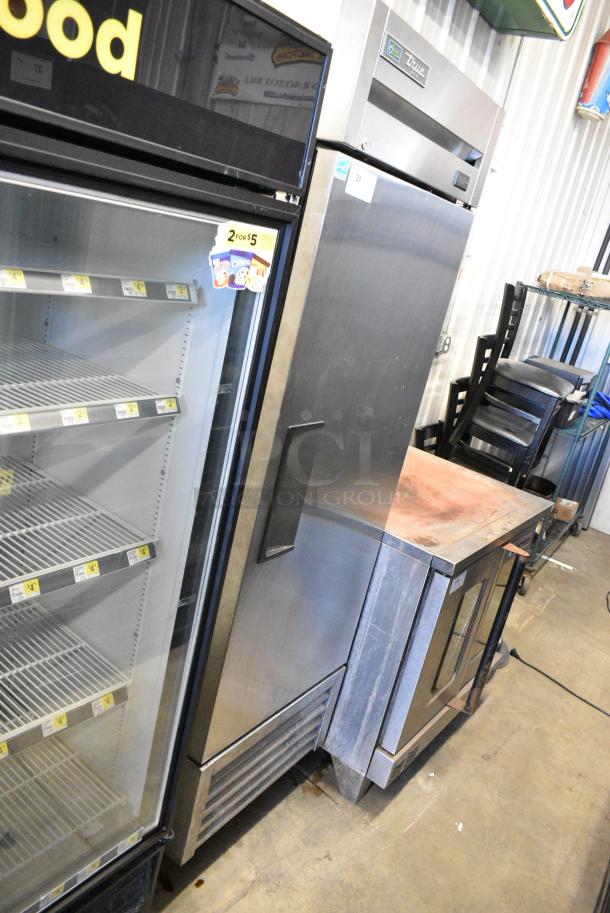 2019 True T-23F-HC Stainless Steel Commercial Single Door Reach In Freezer on Commercial Casters. 115 Volts, 1 Phase. Tested and Working! - Image 1 of 6