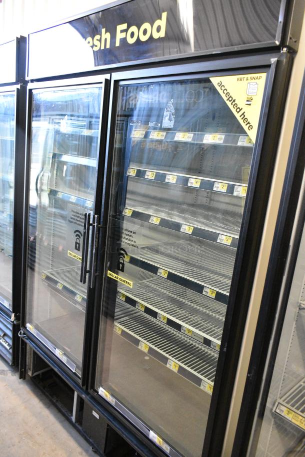 True GDM-49-LD Metal Commercial 2 Door Reach In Cooler Merchandiser w/ Poly Coated Racks. 115 Volts, 1 Phase. Tested and Working! - Image 1 of 6