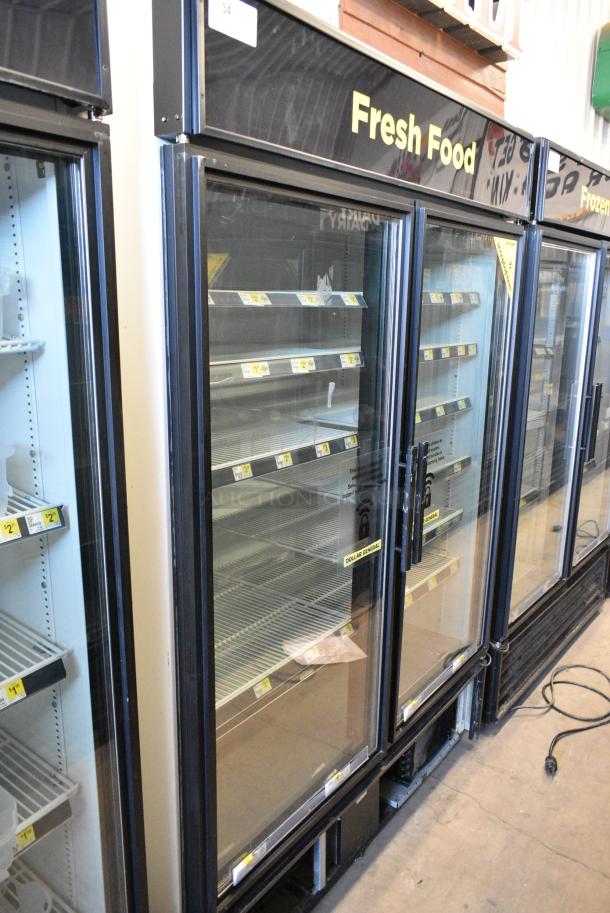 True GDM-49-LD Metal Commercial 2 Door Reach In Cooler Merchandiser w/ Poly Coated Racks. 115 Volts, 1 Phase. Tested and Working! - Image 2 of 6