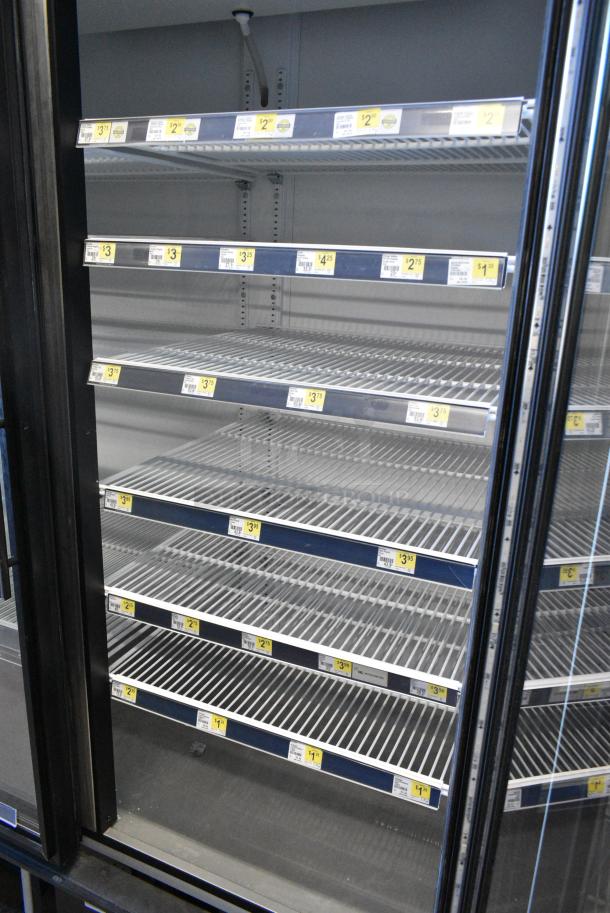 True GDM-49-LD Metal Commercial 2 Door Reach In Cooler Merchandiser w/ Poly Coated Racks. 115 Volts, 1 Phase. Tested and Working! - Image 4 of 6