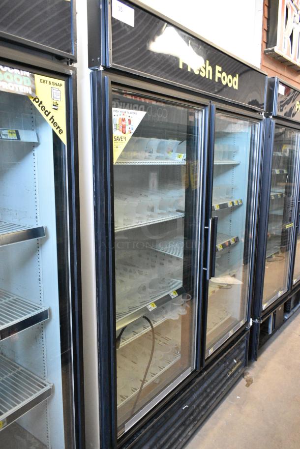 True GDM-49-LD Metal Commercial 2 Door Reach In Cooler Merchandiser w/ Poly Coated Racks. 115 Volts, 1 Phase. Tested and Working! - Image 1 of 8