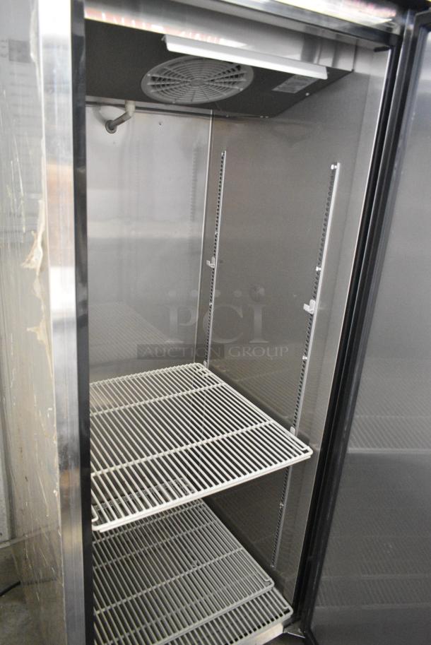 Turbo Air M3F24-1-N Stainless Steel Commercial Single Door Reach In Freezer w/ Poly Coated Racks on Commercial Casters. 115 Volts, 1 Phase. Tested and Working! - Image 5 of 6