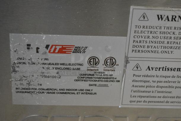 BRAND NEW SCRATCH AND DENT! ServIt Stainless Steel Commercial 2 Well Steam Table. - Image 10 of 12