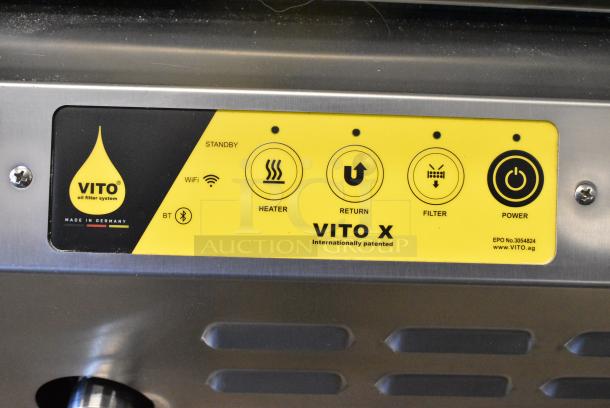 BRAND NEW SCRATCH AND DENT! Vito Fryfilter VITO XM 137 lb. Mobile Fryer Oil Filter System. 100-120 Volts, 1 Phase. - Image 3 of 7