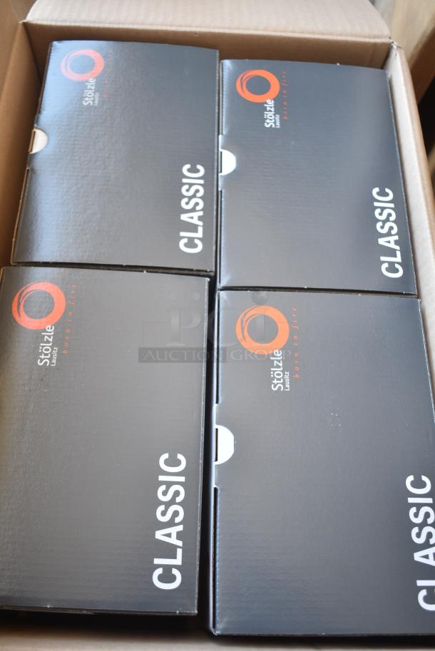 BRAND NEW SCRATCH AND DENT! Box of 24 Stolzle Classic Flute Champagne Glasses. - Image 3 of 5