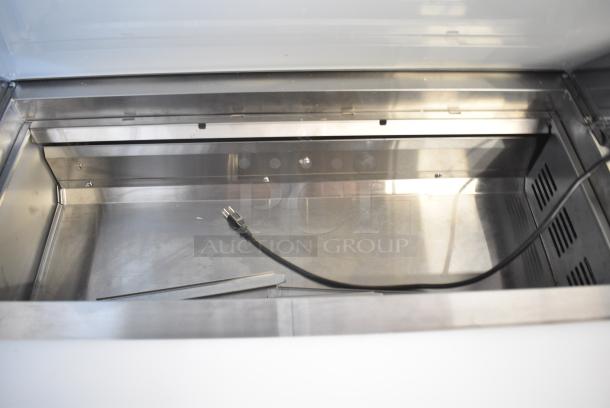 BRAND NEW SCRATCH AND DENT! 2024 Avantco 178SSPT6010 Stainless Steel 60" 2 Door Stainless Steel Refrigerated Sandwich Prep Table with Workstation. 115 Volts, 1 Phase. Tested and Powers On But Does Not Get Cold - Image 4 of 7
