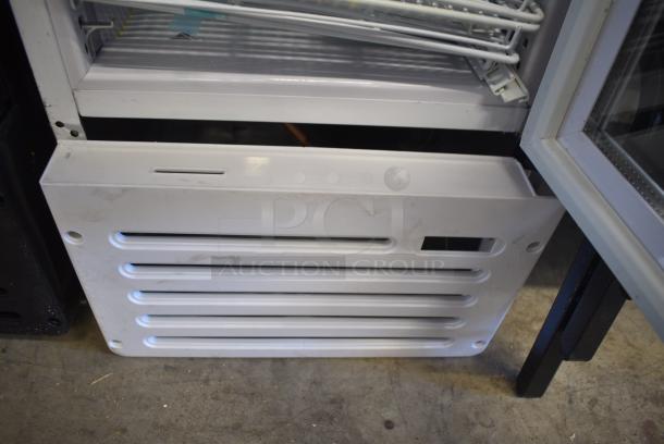 BRAND NEW SCRATCH AND DENT! Galaxy 177GDN5RBW Metal Commercial Single Door Reach In Cooler Merchandiser with Red, White, and Blue LED Lighting. 110-120 Volts, 1 Phase. Tested and Powers On But Does Not Get Cold - Image 7 of 9