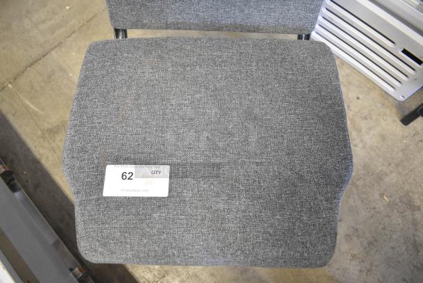 41 Gray Stackable Chairs on Black Metal Frame. 41 Times Your Bid! - Image 5 of 6