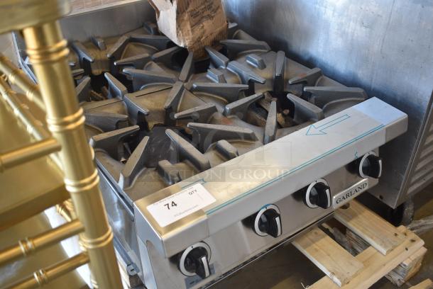 BRAND NEW SCRATCH AND DENT! Garland Stainless Steel Commercial Countertop Natural Gas Powered 4 Burner Range. - Image 2 of 9