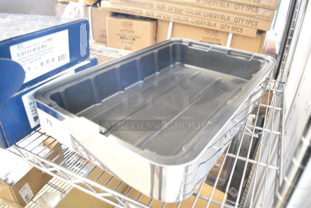 BRAND NEW SCRATCH AND DENT! Black Poly Ice Bin - Image 3 of 4