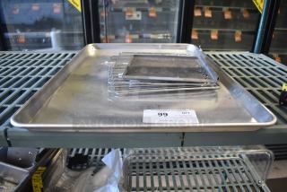 5 Various Metal Items Including Full Size Baking Pan. 5 Times Your Bid!