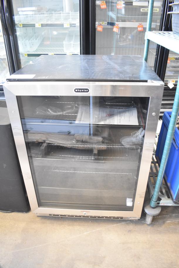 BRAND NEW SCRATCH AND DENT! Whynter BBR-148SB 24 inch Built-In 140 Can Undercounter Stainless Steel Beverage Refrigerator. 115 Volts, 1 Phase. Tested and Working! - Image 1 of 9