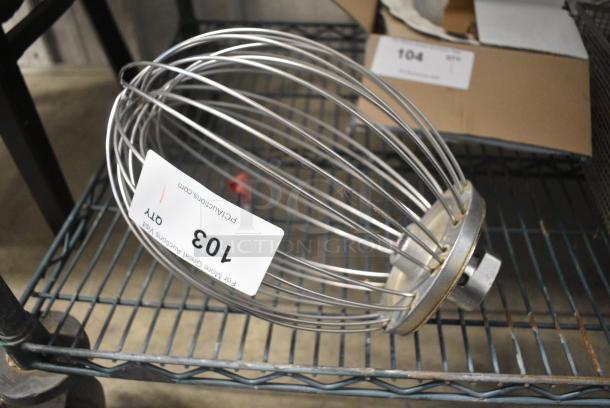 Metal Commercial Whisk Attachment for Hobart Mixer. - Image 1 of 3