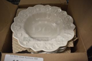 Box of Villery & Boch White Ceramic Plates.
