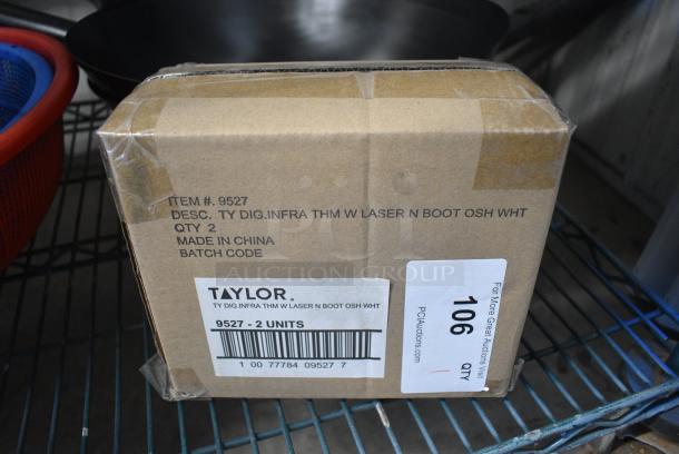 BRAND NEW SCRATCH AND DENT! Box of 2 Taylor 9527 Digital Infrared Thermometers - Image 2 of 6