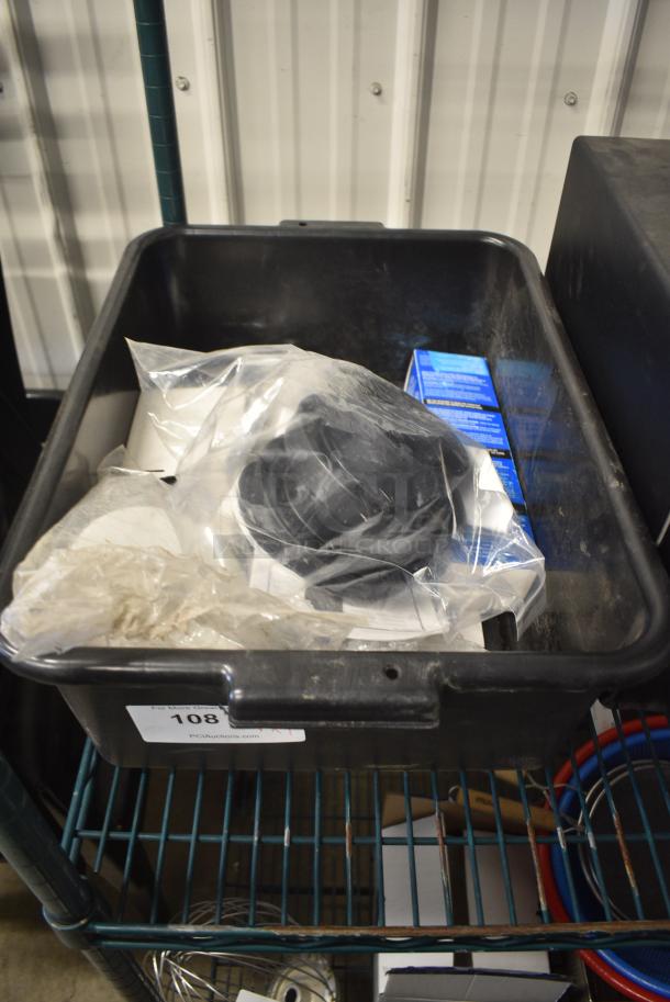 7 Various Items Including Hatco Gauge, Watts Temperature and Pressure Safety Relief Valve and Poly Bus Bin. 7 Times Your Bid! - Image 1 of 8