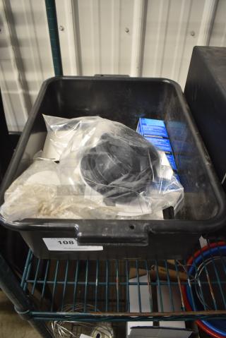 7 Various Items Including Hatco Gauge, Watts Temperature and Pressure Safety Relief Valve and Poly Bus Bin. 7 Times Your Bid!