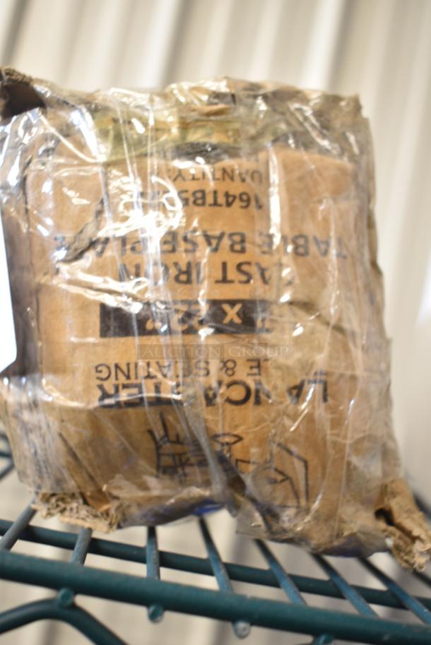 BRAND NEW SCRATCH AND DENT! 164TB5222 Lancaster Table & Seating 5" x 22" Straight Cast Iron Table Base Plate - Image 3 of 5