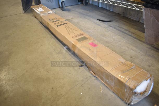 BRAND NEW SCRATCH AND DENT! Choice 164EASEL62MH 23" x 62" Adjustable Mahogany Wood Easel - Image 3 of 4