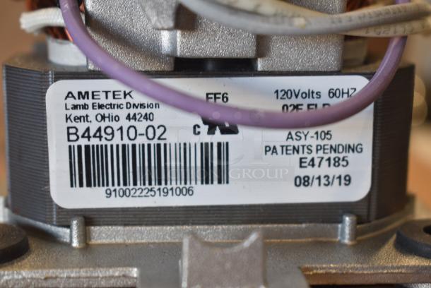 BRAND NEW SCRATCH AND DENT! Ametek B44910-01 Motor. 120 Volts, 1 Phase. - Image 7 of 8