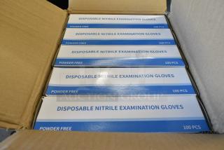 BRAND NEW SCRATCH AND DENT! Case of 10 Boxes of Disposable Nitrile Gloves
