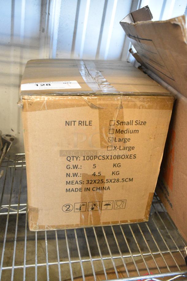 BRAND NEW SCRATCH AND DENT! Case of 10 Boxes of Disposable Nitrile Gloves - Image 2 of 3