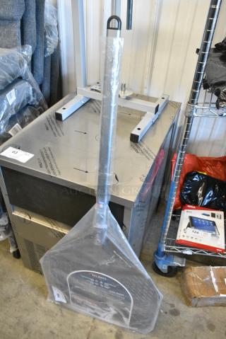 BRAND NEW SCRATCH AND DENT! E-45RF/60 GI Metal Evoluzione 18" Anodized Aluminum Square Perforated Pizza Peel with 23 1/2" Handle