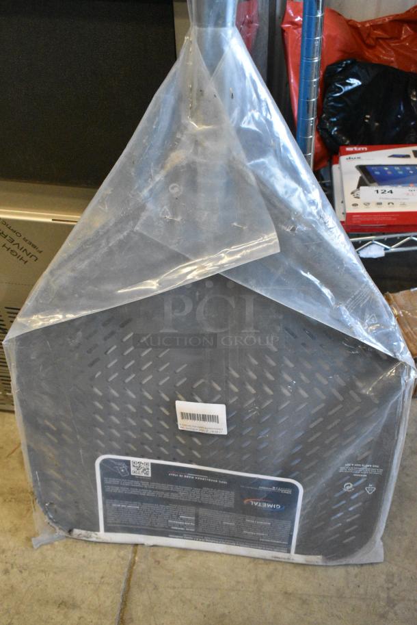 BRAND NEW SCRATCH AND DENT! E-45RF/60 GI Metal Evoluzione 18" Anodized Aluminum Square Perforated Pizza Peel with 23 1/2" Handle - Image 3 of 4