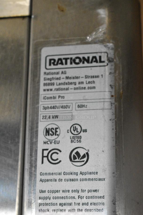 2 2021 Rational LM100EE.AXXXX/LM100CE.AXXXX iCombi Pro Stainless Steel Commercial Electric Powered Combi Convection Oven. 440/480 Volts, 3 Phase. 2 Times Your Bid! - Image 7 of 16