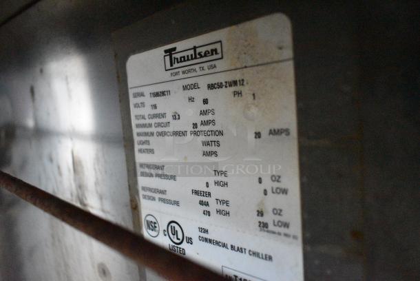 Traulsen RBC50-ZWM12 Stainless Steel Commercial Undercounter Smart Chill Blast Chiller on Commercial Casters. 115 Volts, 1 Phase. Tested and Working! - Image 7 of 7