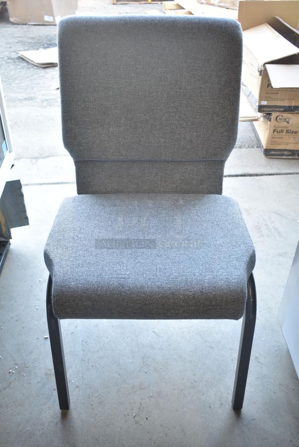 19 BRAND NEW SCRATCH AND DENT! Gray Stackable Chairs. 19 Times Your Bid - Image 1 of 6