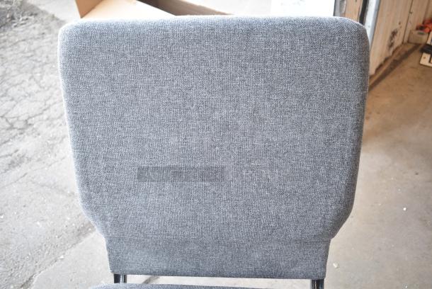 19 BRAND NEW SCRATCH AND DENT! Gray Stackable Chairs. 19 Times Your Bid - Image 4 of 6